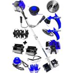 Dozzer Alman BLX 14 Hp Yan Tipi Benzinli Tırpan Ot Çalı Çim Biçme Makinesi + Akrobat + Dip Çapalama