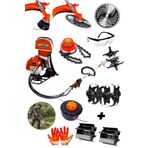 DOZZER Alman Land Serii 2.4hp Benzinli Sırt Tipi Ot Çim Biçme Tırpan Makinesi Toprak Eşeleme Akrobat Çapa
