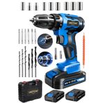 Dozzer Alman Wolf 512VF 25 Ah Titan Motor 27 Parça Setli 2 Akülü Vidalama Matkap