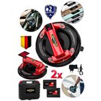DOZZER DZ-V 2x Akülü 200 KG Kapasiteli Dijital Ekranlı Çift Motorlu Cam Vantuzu Yuvarlak