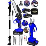 Dozzer Garden Serii 2Li Set 999Vf 30Ah 3 Metre Teleskopik Akülü Dal Kesme Makası Ve Budama Bıçkı Testere Makinesi