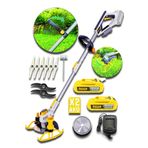 DOZZER Spark 21v 3 Ah Dijital Devir Göstergeli 2x Akülü Kenar Ot Çalı Çim Biçme Makinesi