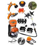 Dozzer Suv Serii 14Hp Benzinli Sirt Tipi Ot Cim Bicme Tirpan Makinesi Toprak Eseleme + Akrobat Capa