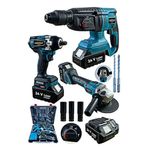 Dozzer TR2430 Brushless Motor Mega 3'lü Set Şarjlı Kırıcı Şarjlı Taşlama ve Bijon Somun Sökme Matkap