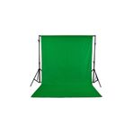 DP 2 x 3 m Yeşil Fon Perde + 2 x 3 m Fon Stantı Fotoğraf Video Çekim Kiti Greenbox Set Çantalı