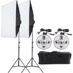 Dp 5 Duylu Softbox Sürekli Işık Set 2'li + 2m Işık Ayak Stand 50 x 70 cm