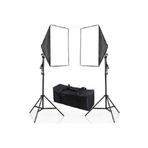 DP 50x70 Cm Softbox 2'li Sürekli Işık Seti Youtber Kit Taşıma Çantalı