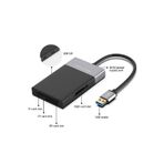 DP Çoklu Xqd Kart Okuyucu 6in1 Fonksiyonlu 3.0 X 2 Usb Girişi Xqd Tf Cf Sd Card Reader