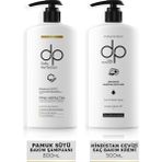 DP Daily Perfection Pamuk Sütü 800 ml Şampuan+Hindistan Cevizi Yağı 500 ml Saç Bakım Kremi