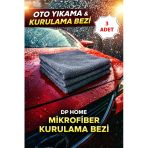 Dp Home Collection 3’Lü Mikrofiber Oto Temizlik & Kurulama Bezi 40X40 Cm İz Bırakmaz Cam Mutfak Çok Amaçlı Temizlik Bezi