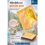 Dp Home Collection Büyük Boy 40x60 Mikrofiber Temizlik Bezi 3’lü Set | İz Bırakmaz Cam Mutfak Araç Bezi | Süper Emici