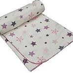 Dp Home Flanel Yıldızlı Pembe Bebek Battaniyesi