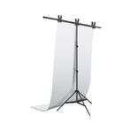 DP Taşınabilir 150X200CM Beyaz Pvc Fon 160X200CM T Stand Kit