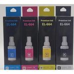 Dpi Toner Epson T664 CHİPLİ Muadil Mürekkep Kartuş 4’lü Paket (CMYK) – L100 L210 L365 – 70 ml