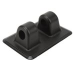 Dpofirs 2 Adet PVC Çapa Kravat Kapalı Yama, Sabit Çapa Braketi Çapa Tutucu Tekerlek Çapa Sıra Silindirli Bot Şişme Botlar Için Kayaks Bot Ve Kürekler (Siyah)