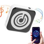 Dpofirs Bluetoooth'lu MP3 Çalar, 180mAh Pilli Taşınabilir Müzik Çalar, Evrensel 3,5mm Arayüz, 32GB'a Kadar Hafıza Kartı Desteği (WHITE)