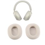 Dpofirs for Sony WH-1000XM5 Için Kulak Yastıkları Değiştirme, Kulaklık Kulak Pedleri WH 1000XM5 Kablosuz Kulaklık Için Kulak Yastıkları Kapakları (Platin Gümüş)