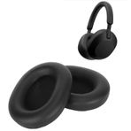 Dpofirs for Sony WH-1000XM5 Için Kulak Yastıkları Değiştirme, Kulaklık Kulak Pedleri WH 1000XM5 Kablosuz Kulaklık Için Kulak Yastıkları Kapakları (Siyah)