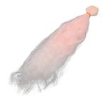 Dpofirs Uzun Kıvırcık Bebek Peruk, Pembe Beyaz Degrade Uzun Kıvırcık Yedek Bebek Saç Peruk Bebek Şekillendirici 25 Cm Uzunluk 1 M Genişlik (Dalgalı kıvırcık)