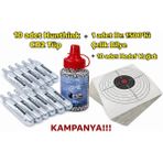 Dr 4.5mm 1500'LÜK Çelik Bilye + 10 Ad.hedef Kağıdı+ 10 Ad. Hunthink Co2 ( Kampanya 1 )