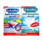 Dr. Beckmann 15 Adet Aktif Beyazlatıcı Mendil ve 12'li Renk Koruyucu Mendil