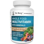 Dr. Berg Whole Food Multivitamin With Minerals Trace Mineral Benfotiamine Folate Alpha Lipoic Acid 60 Caps - Aromasız