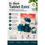 DR.BLACK Dr. Black Pill Crusher Tablet İlaç Ezici BPA Free Taşınabilir Hap Ezici Toz Haline Getirme Aparatı