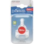 Dr Browns 1.Aşama Dar Ağız 0 Ay+ 2'li Biberon Emziği