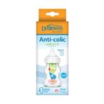 Dr. Browns 150 ml Geniş Ağız Anti-Kolik Fil Desenli Cam Biberon