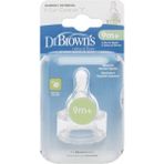 Dr Brown's 9+ Ay Geniş Ağız Silikon Biberon Emziği Y Kesim 2li Paket İçinde - 0 - 9 Ay