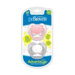 Dr. Browns Advantage 1.Evre Pembe İkili Paket Emzik