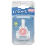 Dr Browns Dar Ağız Prematüre Silikon 2'li Biberon Emziği