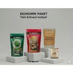 Dr Coffe Dr.Coffee 4’lü Eko Kahve Paketi (Osmanlı, Dibek, Menengiç 200 gr + Türk 100 Gr) - Türk Kahvesi - 1 Adet