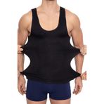 Dr. Corset Korse Atlet Göğüs Ve Göbek Toparlayıcı Sıkılaştırıcı Jinekomasti Giderici (siyah, XL)