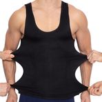 Dr. Corset Korse Atlet Göğüs Ve Göbek Toparlayıcı Sıkılaştırıcı Jinekomasti Giderici (siyah, XXL)
