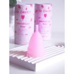 Dr. Davey Dr.davey Regl Kabı, Menstrual Kap, Medikal Silikon, Doğum Yapmamış Kadınlar Için Kesesiz - Small Pembe