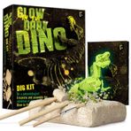 Dr. Daz Noctilucent dinozor iskelet kazı kiti çocuklar için Dino kemikler kazı oyuncak arkeoloji paleontoloji hediye