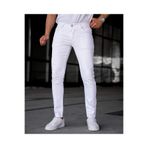 Dr Dnm Remix Erkek Pantolon Slim Fit Likralı Beyaz