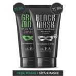 Dr. EA Laboratories Dr. Ea Soyulabilir Siyah Maske Ve Soyulabilir Yeşil Maske 2'li Özel Set (75 ML)
