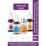 Dr. Galenus Kolajen, C Vitamini, Hyalüronik Asit Ve Koyu Leke Karşıtı Dörtlü Bakım Serum Seti (90 ML)