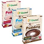 Dr. Gluten 3x224 gr Glutensiz Kinoalı Kakaolu Çilekli Vanilyalı Puding Set
