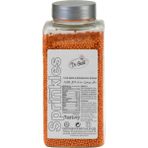 Dr. Gusto 2 mm Turuncu Boncuk Şeker 250 gr – Mini Pasta ve Tatlı Süsleme Şekeri - 250 gr
