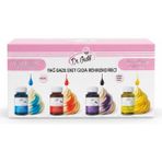 Dr. Gusto 8’li Set Likit Yağ Bazlı Gıda Boyası 25 gr – Çikolata, Şeker Hamuru ve Pasta Dekorasyonu Boyası - 200 gr