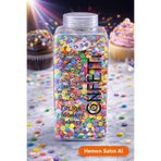 Dr. Gusto Dekoratif Draje Konfeti Şeker 250 gr - Renkli Pasta & Cupcake Süsleme
