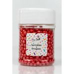 Dr. Gusto Pasta Süsleme Şekeri / 4 mm Boncuk Şeker 45 gr Bordo
