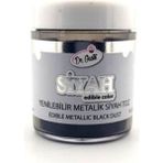 Dr. Gusto Yenilebilir Siyah Metalik Toz Sim Boya 10 gr - 1 Adet