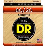 DR HA-11 Hi-Beam 80/20 Akustik Gitar Teli (Custom Light 11-50)