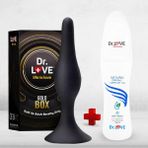 Dr. Love 13 Cm Siyah Silikon Büyük Boy Anal Plug + Dr. Love