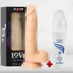 Dr. Love 17.5 Cm Ten Rengi Gerçek Görünümlü Realistik Vibratör Dildo + Dr. Love