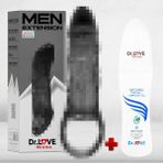 Dr. Love 2.5 Cm Dolgulu Silikon Uzatmalı Zenci Penis Kılıfı + Dr. Love